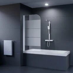 Dusar Badewannenaufsatz BDW 1 Teilig Dekorglas Secret 140 X 75 Cm Nano