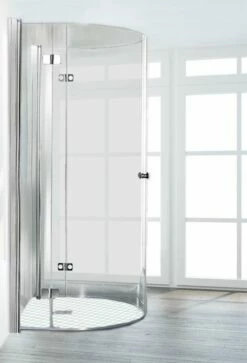 Schulte Garant U-Kabine Halbkreisdusche Mit Drehfalttüren