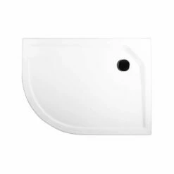 Schulte Duschwanne Rund EF Flat Acryl Asymmetrisch 550