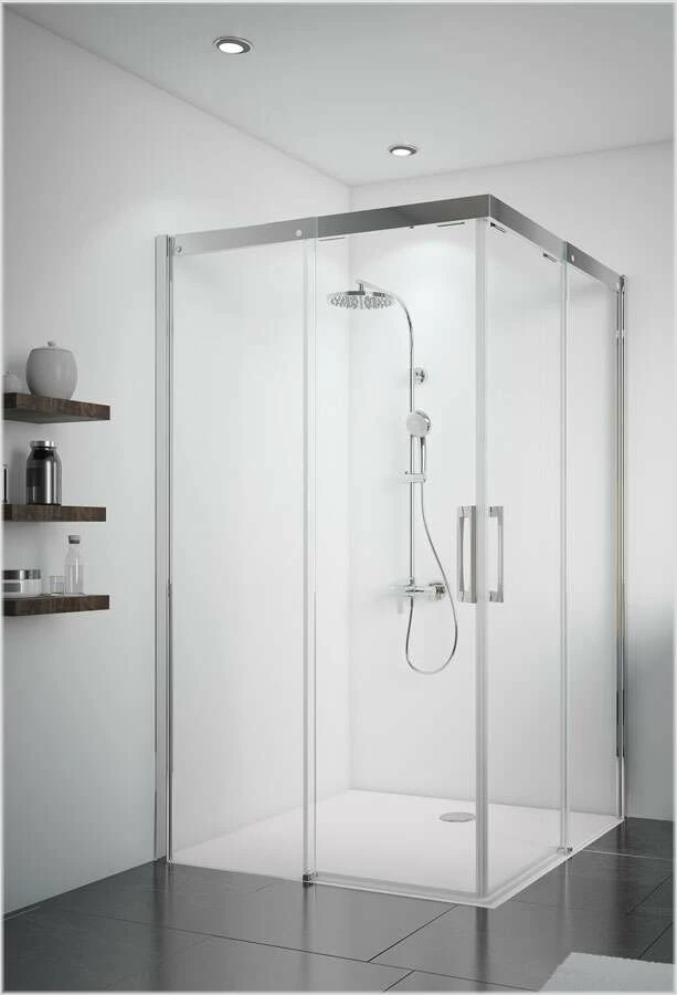 Breuer PANORAMA Eckeinstieg Mit Schiebetüren 4-teilig Soft & Silent 8 Mm