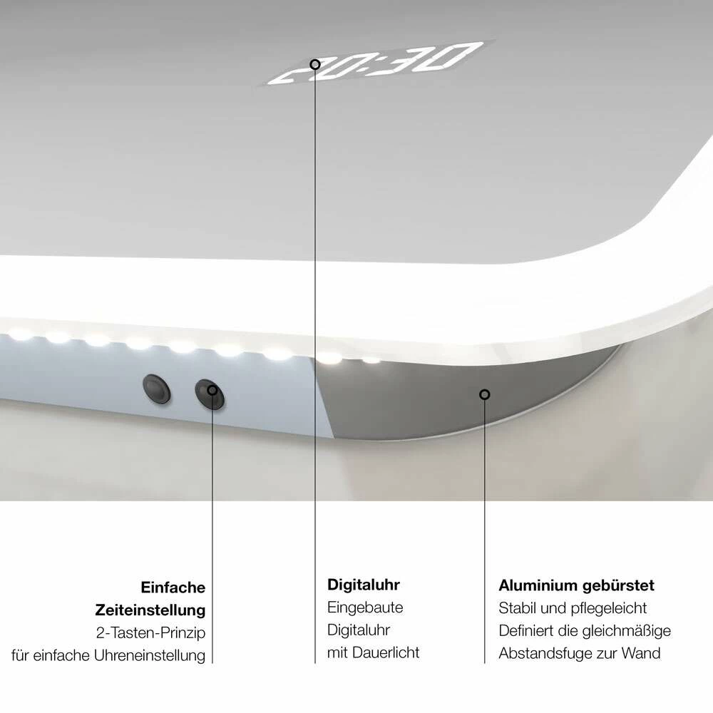 Duschmeister Leuchtspiegel Royalux TS 120 X 70 Cm – Bild 3