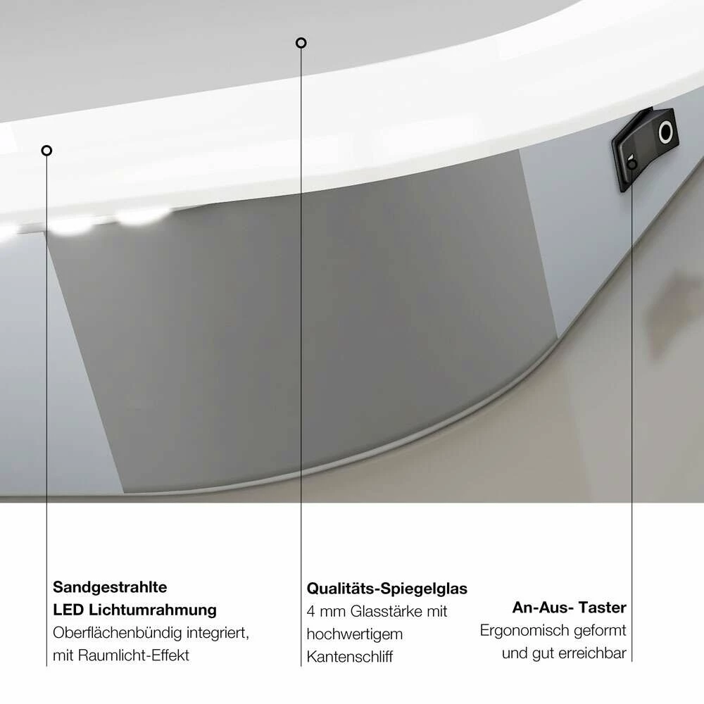 Duschmeister Leuchtspiegel Royalux TS 120 X 70 Cm – Bild 4