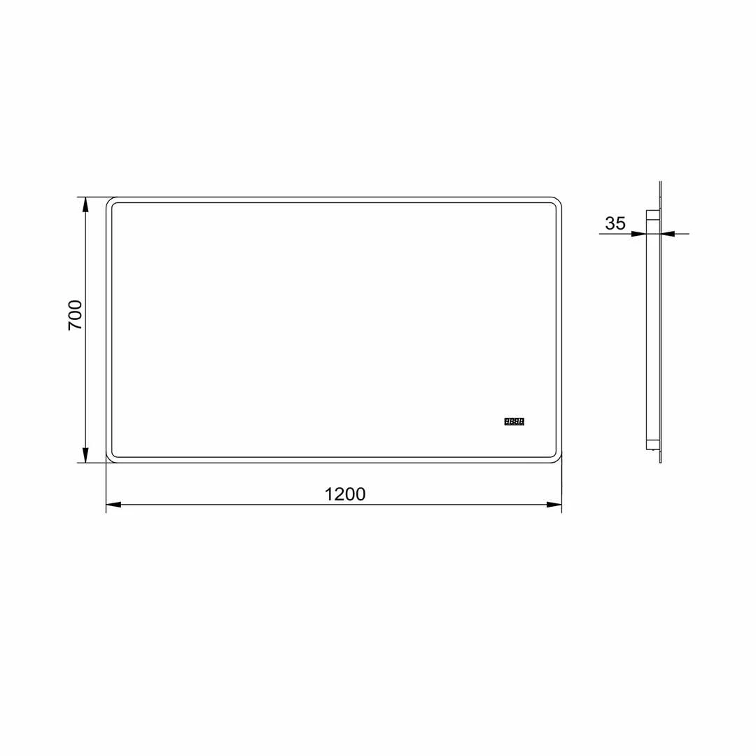 Duschmeister Leuchtspiegel Royalux TS 120 X 70 Cm – Bild 5