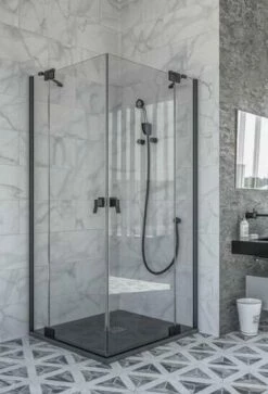 Doccia Brunai Eckeinstieg Duschkabine Industrial Design