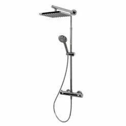 Schulte Duschmaster Rain Mit Thermostat, Kopfbrause Eckig