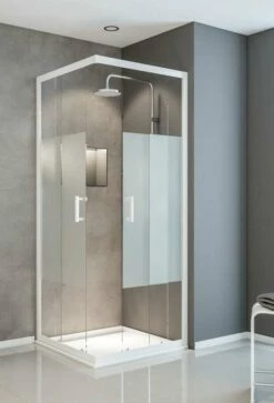 Schulte Sunny Eckeinstieg Mit Schiebetüren Dekor Dezent Light Express Plus