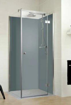 Schulte Decodesign Duschrückwand Farbe Set Eck Anthrazit