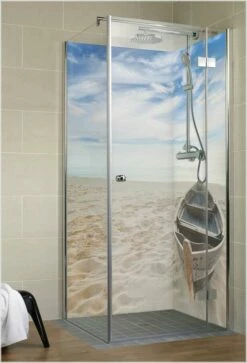 Schulte Decodesign Duschrückwand Foto über Eck Ruderboot Am Strand