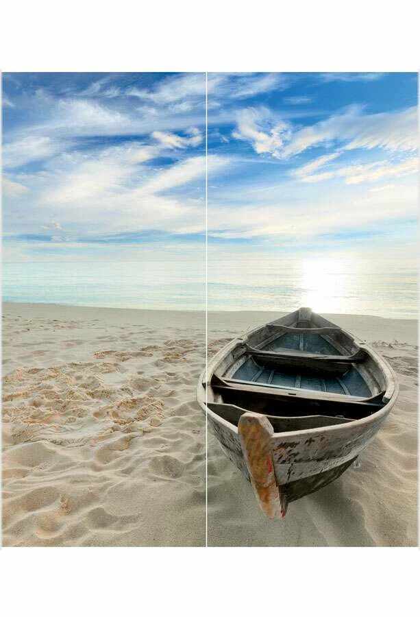 Schulte Decodesign Duschrückwand Foto über Eck Ruderboot Am Strand – Bild 2