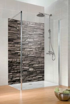 Schulte Decodesign Duschrückwand Dekor Stein Verblender Anthrazit