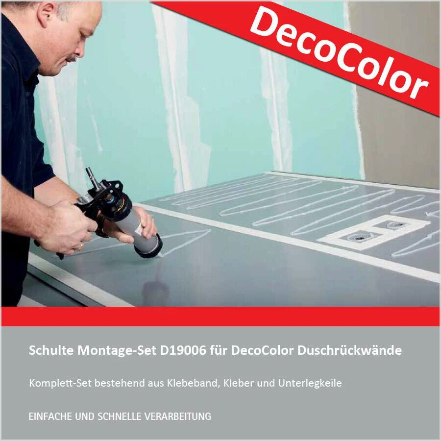 Schulte Montage-Set Für Decodesign Duschrückwände