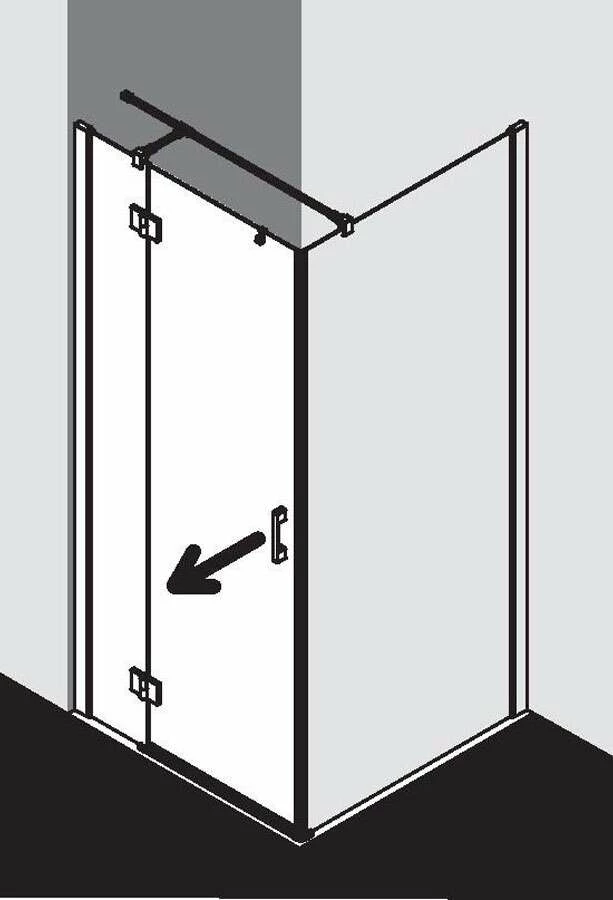 Kermi Liga Drehtür Mit Festteil Für Seitenwand – Bild 7