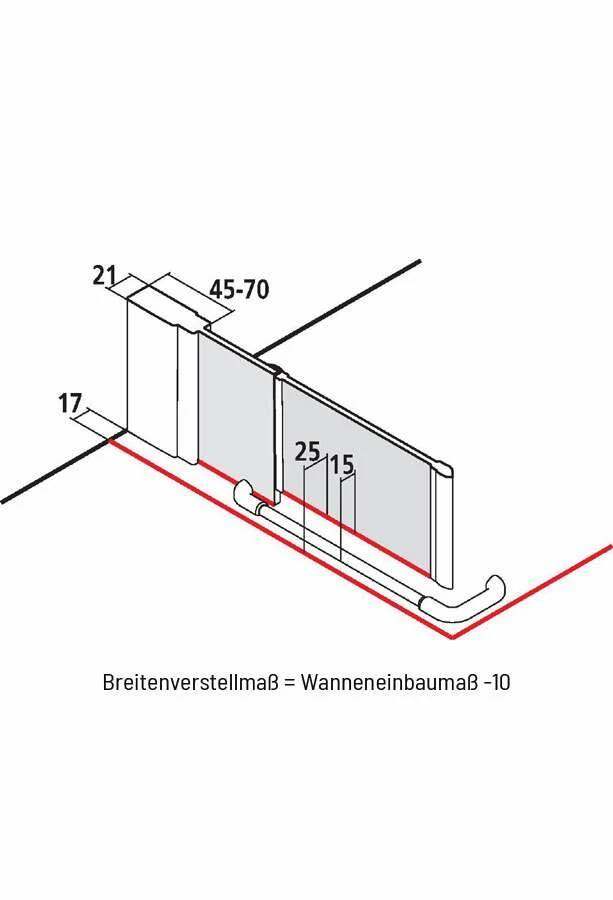 Kermi Liga Drehtür Mit Festteil Für Seitenwand – Bild 9