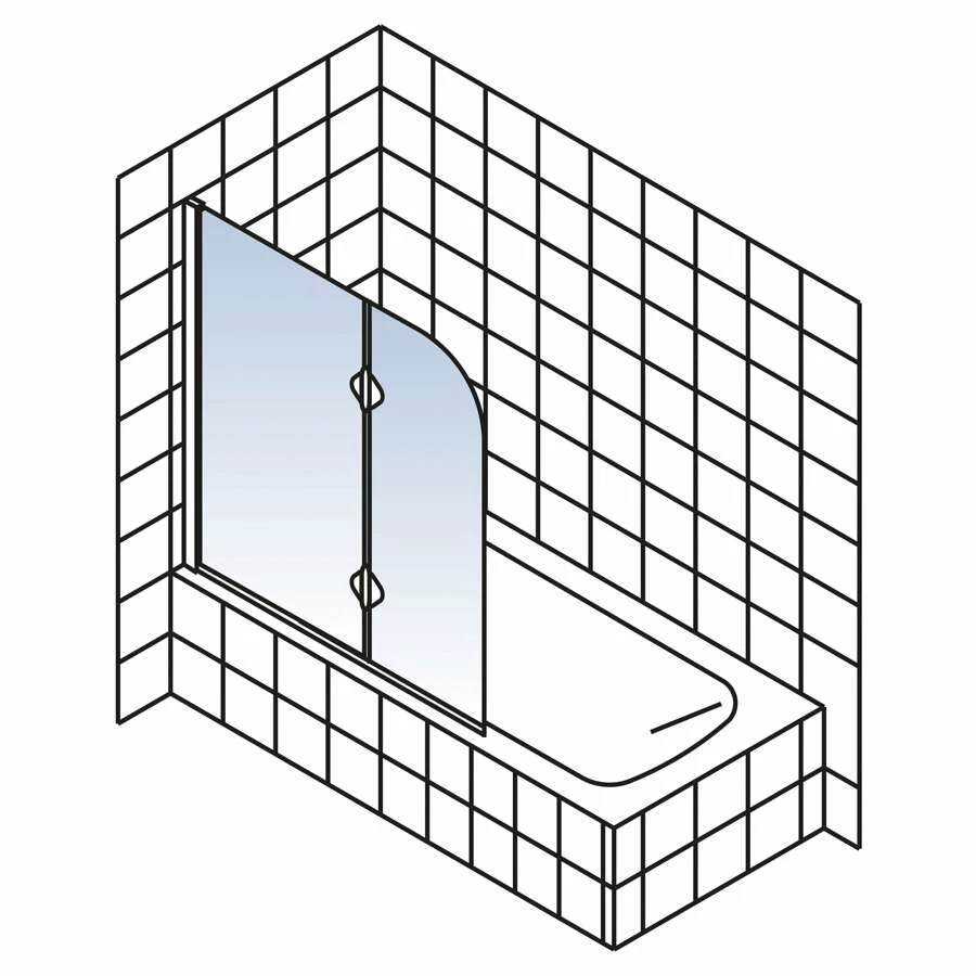 Schulte Einfach Ohne Bohren Duschwand 2-teilig – Bild 2