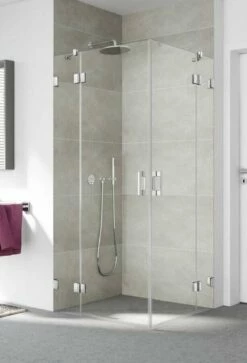 Kermi Liga Eckeinstieg Drehtüren Mit Festteil Und Wandbeschlag