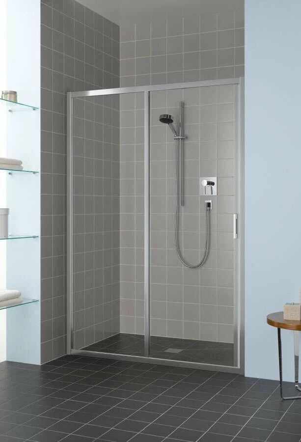 Kermi Liga Gleittür 2-tlg Mit Festteil 1850mm Für Nische Od. SW Kurz