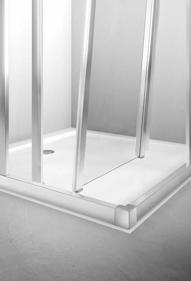 Kermi Liga Gleittür 2-tlg Mit Festteil 1850mm Für Nische Od. SW Kurz – Bild 5