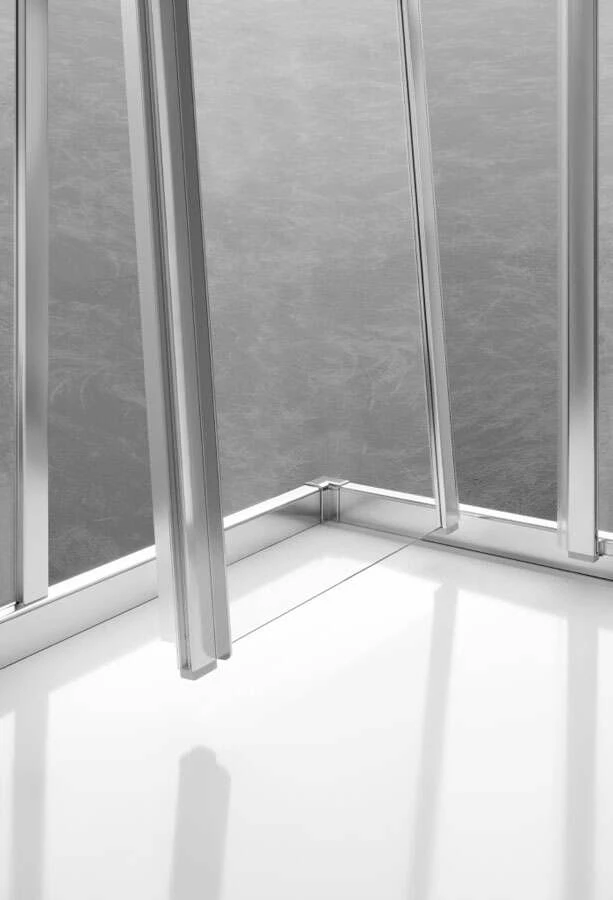 Kermi Liga Gleittür 2-tlg Mit Festteil 1850mm Für Seitenwand – Bild 5