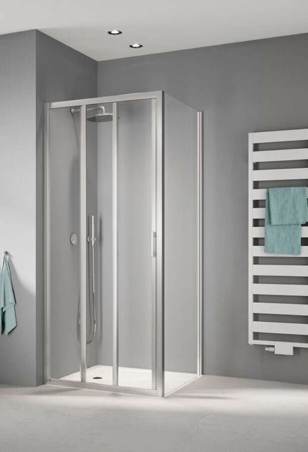 Kermi Liga Gleittür 3-tlg Mit Festteil 1850mm Für Seitenwand