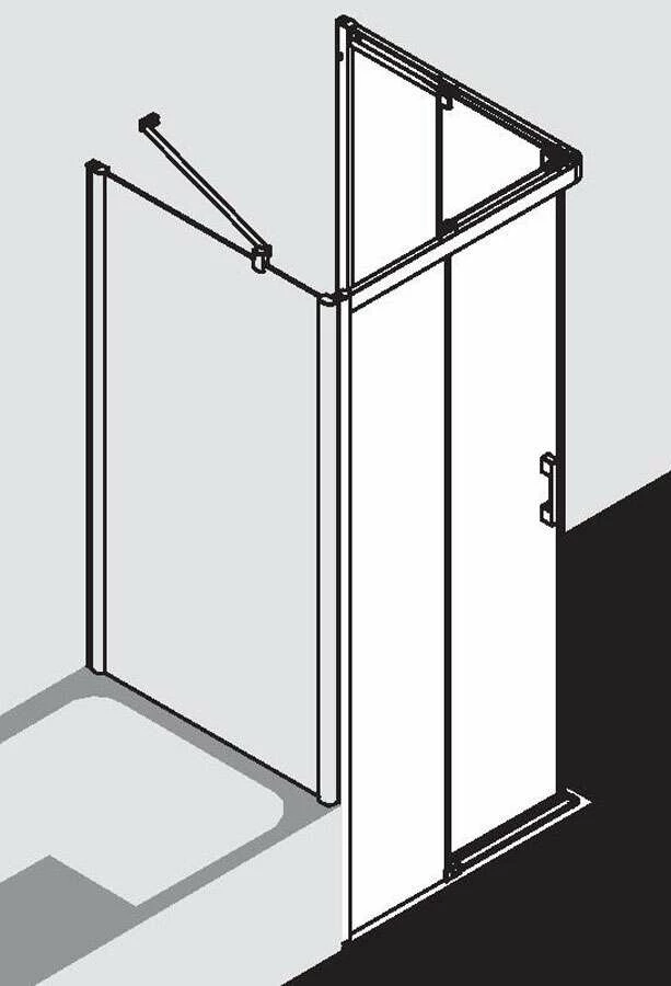 Kermi Liga Eckeinstieg Gleittüren 2-tlg 1850 – Bild 8