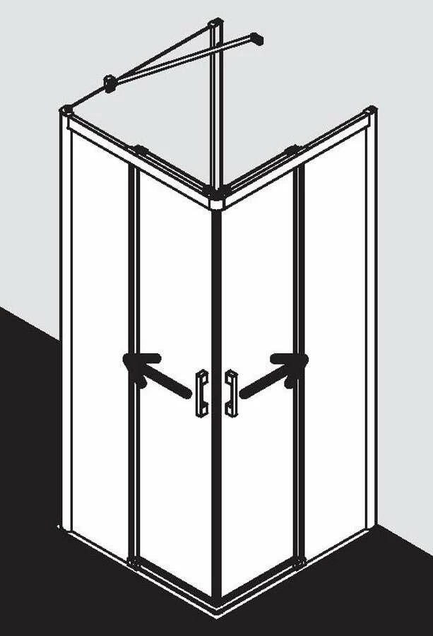 Kermi Liga Eckeinstieg Gleittüren 2-tlg 1850 – Bild 9