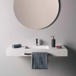 Doccia Saona Iron Wachtisch Mineralguss Stein Waschplatz