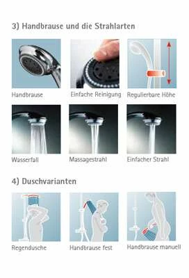 Schulte Duschmaster Rain Mit Einhebelmischer, Kopfbrause Rund – Bild 6
