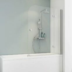 Schulte M8 Duschwand Badewannenaufsatz 2-teilig