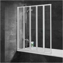 Schulte Badewannenfaltwand 5-teilig Faltwand Duschmeister Promo