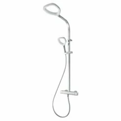 Breuer Duschsystem Duschsäule Aquamaxx Splash Mit Thermostat In Weiß