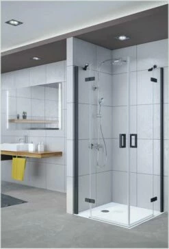 Breuer PANORAMA Eckeinstieg Mit Drehtüren 4-teilig Black Edition