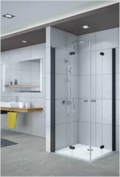 Breuer ELANA KOMFORT Eckeinstieg Mit Drehfalttüren 4-teilig Black Edition