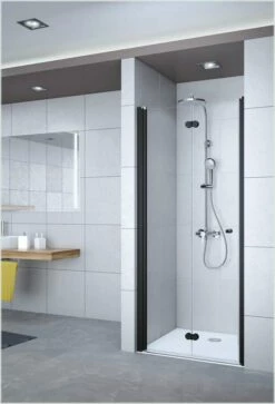 Breuer ELANA KOMFORT Drehfalttür 2-teilig Für Nische Black Edition