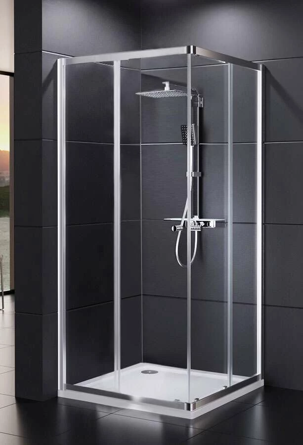 Dusar Eckeinstieg Economy Neo SchiebetĂĽr Dusche 75/80/90 Cm, 185 Cm Hoch