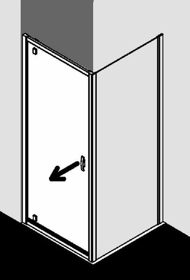 Kermi Ibiza 2000 Drehtür Mit Versetztem Drehpunkt Express – Bild 4