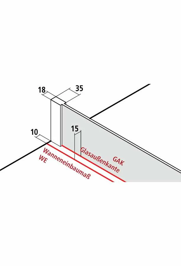 Kermi Walk-In XB Duschwand WIW Express – Bild 4