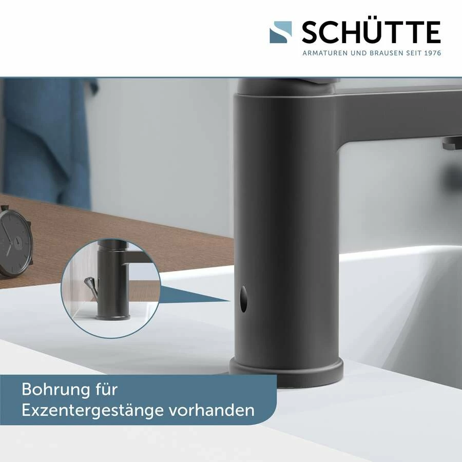 Schütte Einhebel-Waschtischarmatur Armatur Elephant In Graphit Matt – Bild 6