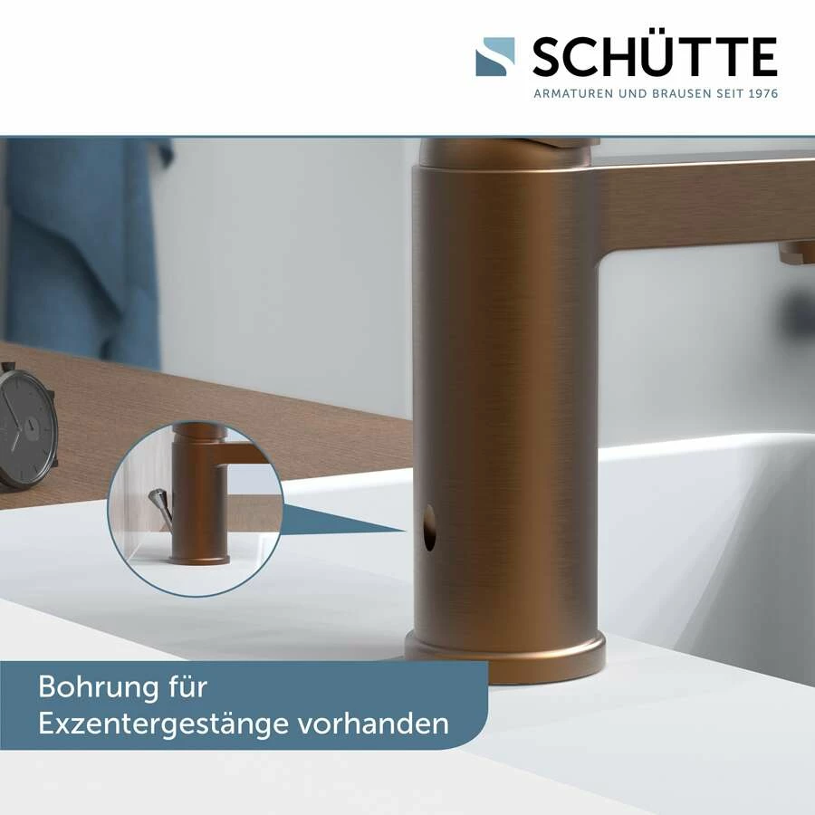 Schütte Einhebel-Waschtischarmatur Armatur Elephant In Kupfer – Bild 6