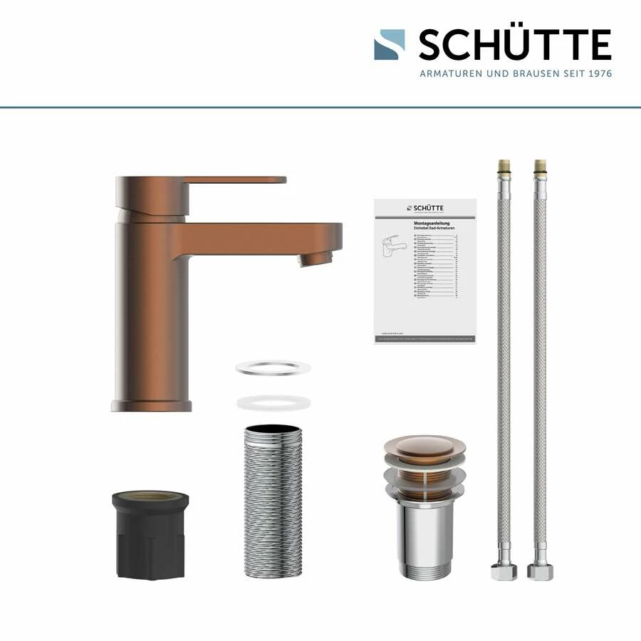 Schütte Einhebel-Waschtischarmatur Armatur Elephant In Kupfer – Bild 7