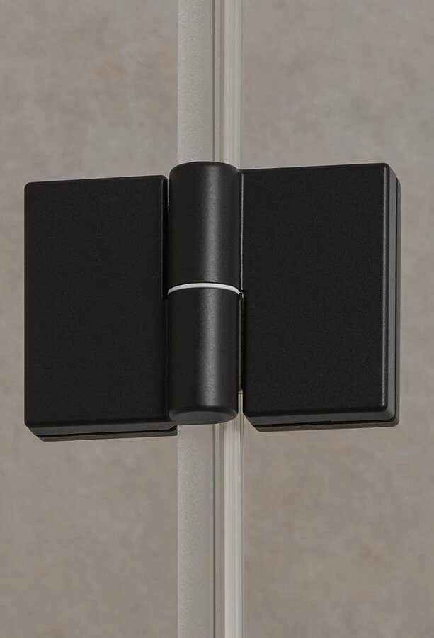 Kermi Liga Drehtür Mit Festteil Für Seitenwand Dark Edition – Bild 2