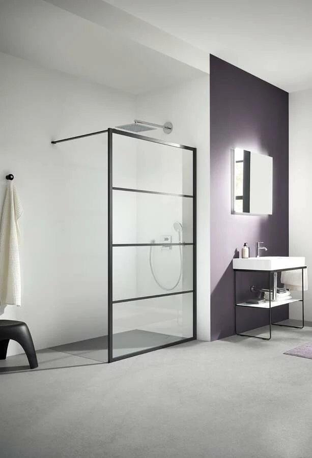 Kermi Walk-In XD Duschwand WW3 Dark Edition