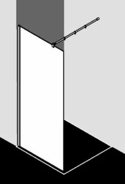 Kermi Walk-In XB Duschwand WIW Dark Edition