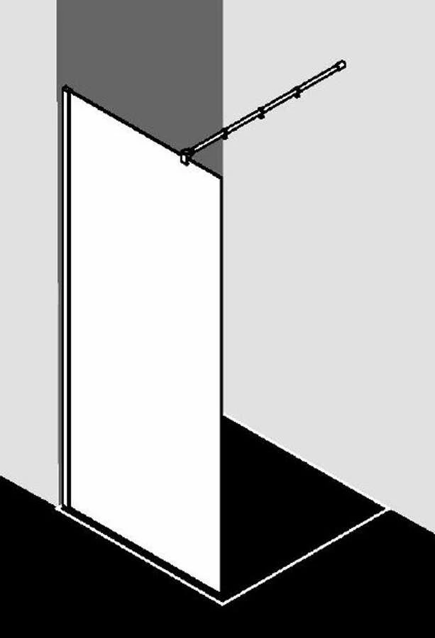 Kermi Walk-In XB Duschwand WIW Dark Edition