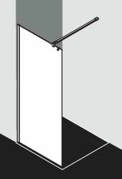 Kermi Walk-In XB Duschwand WIA Dark Edition
