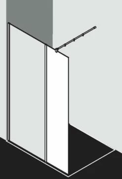 Kermi Walk-In XB Festfeld In Flucht WIH Dark Edition