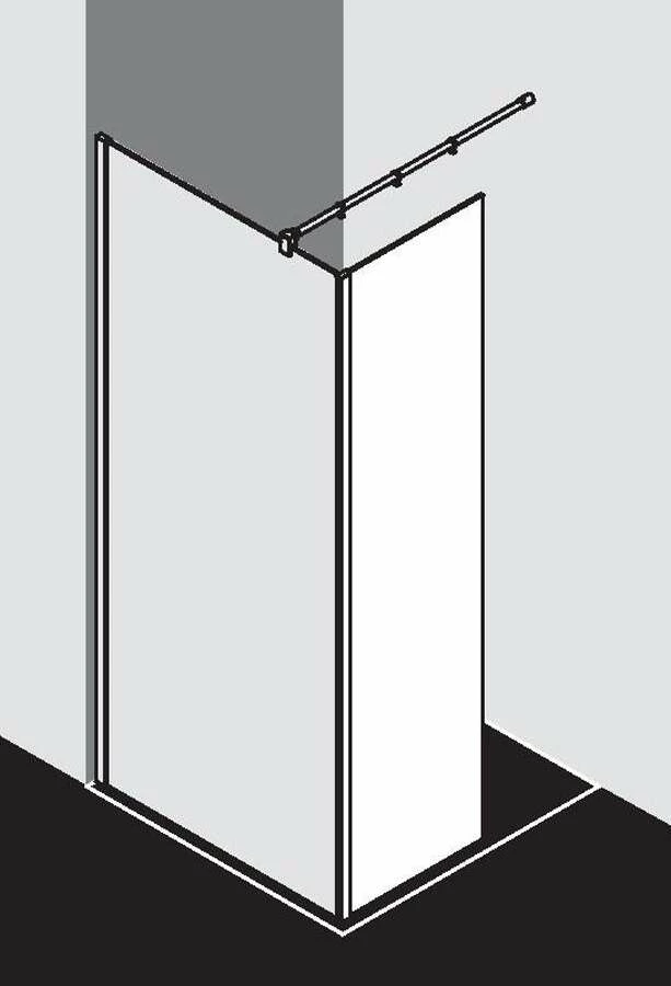 Kermi Walk-In XB Festfeld Im Winkel FFW Dark Edition