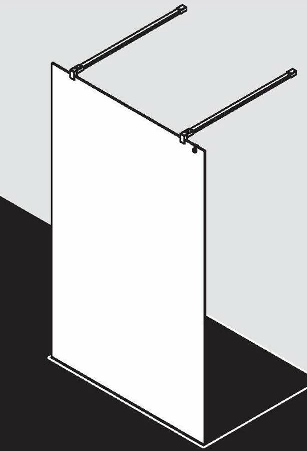 Kermi Walk-In XB FREE Duschwand FWA Dark Edition