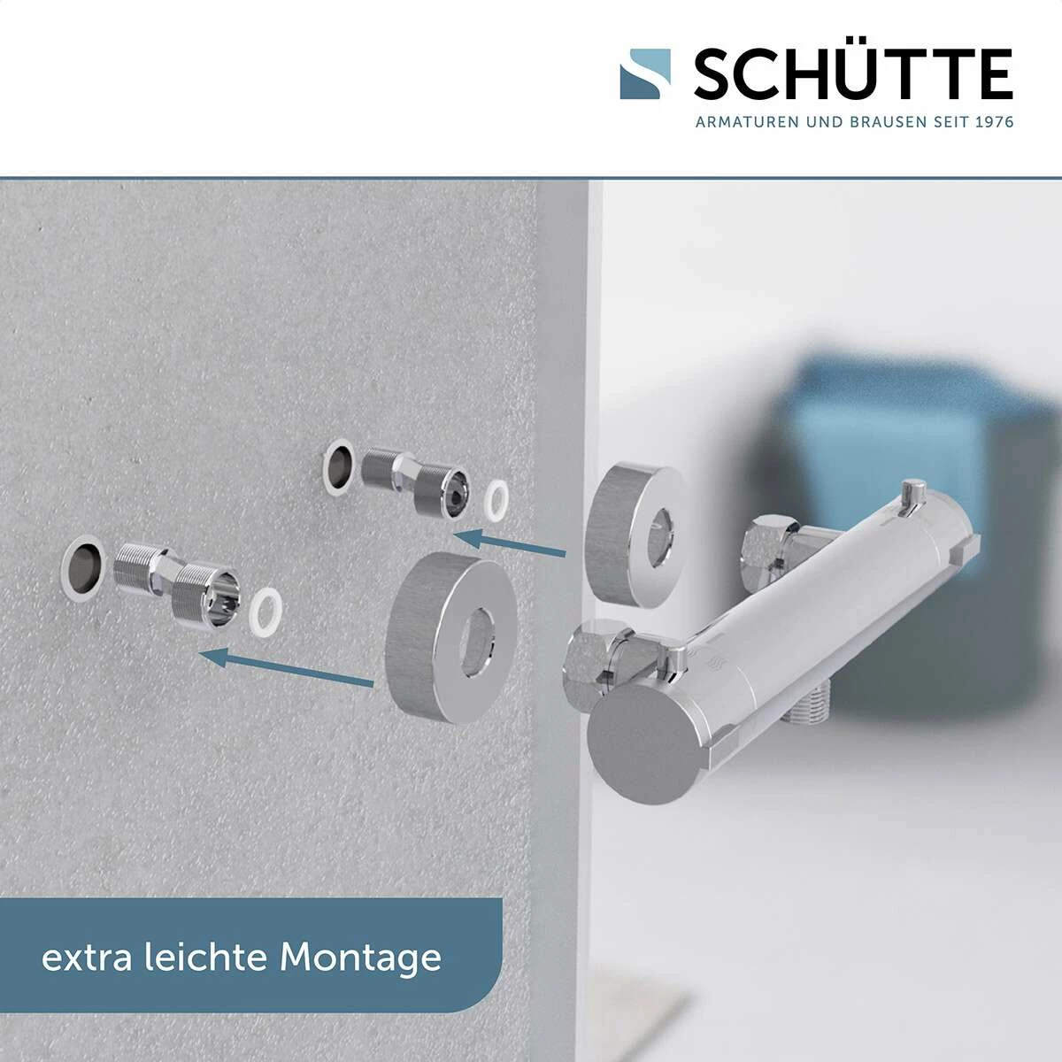 Schütte Thermostat Für Dusche Duscharmatur London Verchromt – Bild 6