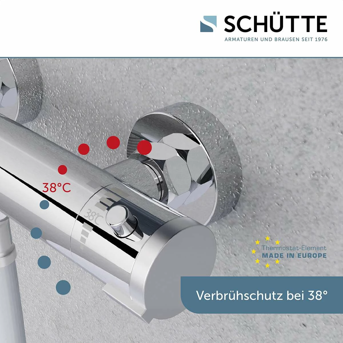 Schütte Thermostat Für Dusche Duscharmatur London Verchromt – Bild 8