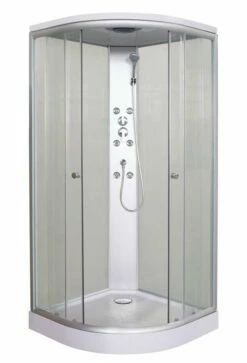 Duschmeister Komplettdusche Sano 16 Viertelkreis Duschkabine